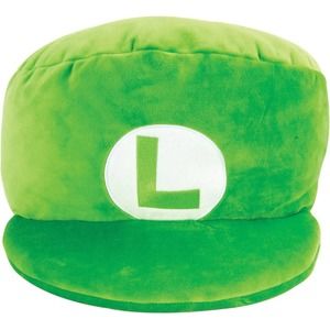 Club Mocchi-Mocchi- Nintendo Super Mario Plush — Luigi Hat Plushie — Collecti...